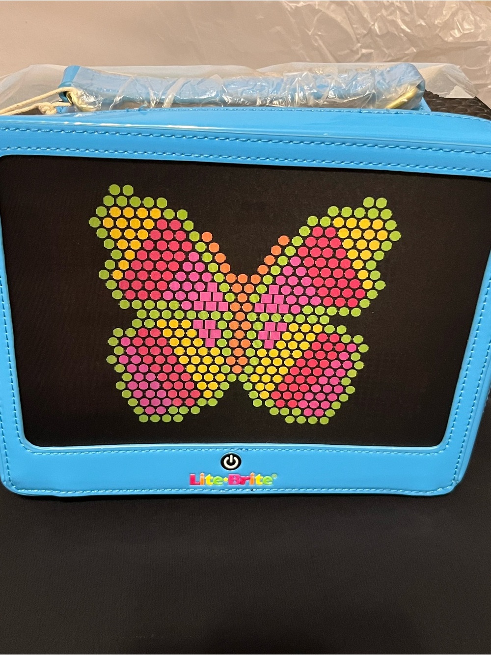 Kids Butterfly Light-Up Carry Bag in Blue